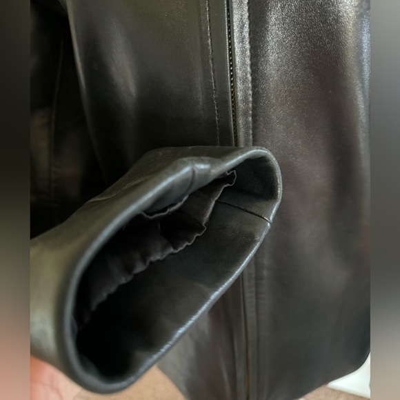 LNR by La Nouvelle Renaissance Womens Black Leather Jacket Size XS - Picture 6 of 11